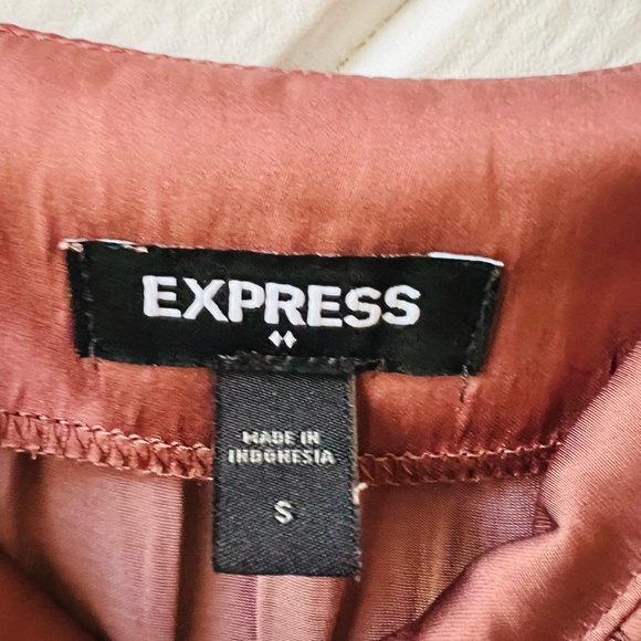Express Deep Mauve Silk Empire Waist Camisole Size Small - Picture 4 of 4